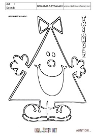 üçgen boyama sayfaları